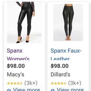 Black Faux Leather Leggings